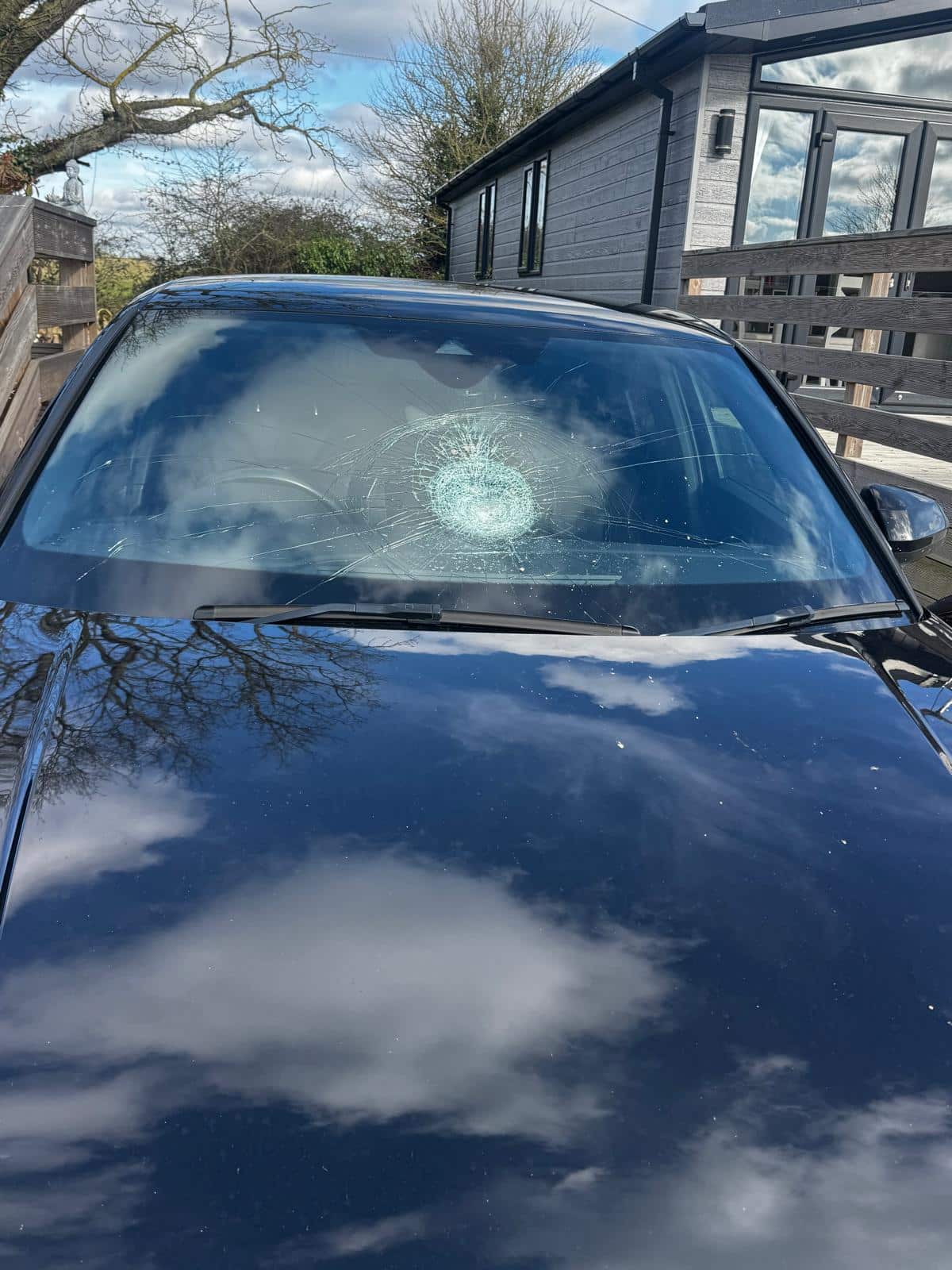 before - object fallen off lorry